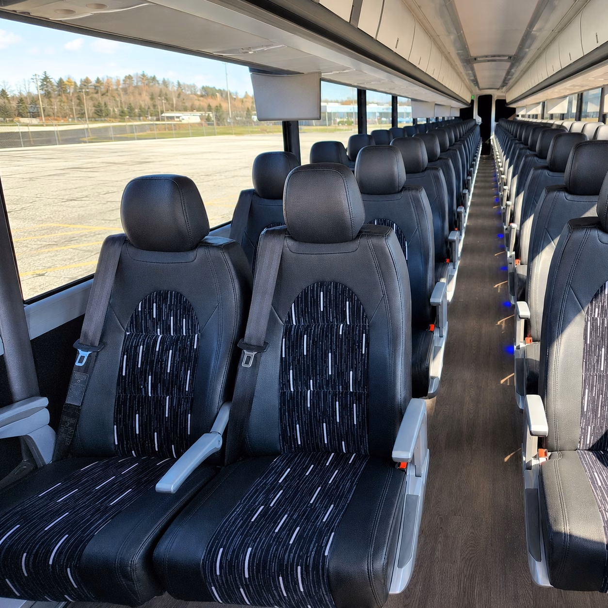 kent charter bus inside
