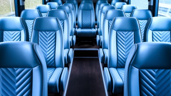 kent 15 passenger minibus interior