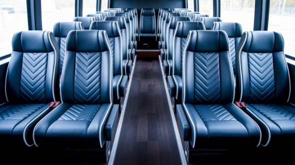 kent 20 passenger minibus inside
