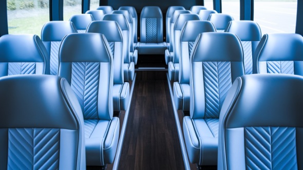 kent 28 passenger minibus inside
